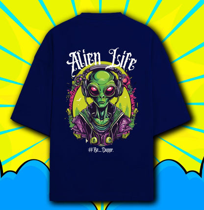 DAPPR Alien Life -Front T-shirt | 100% Cotton, 240 GSM