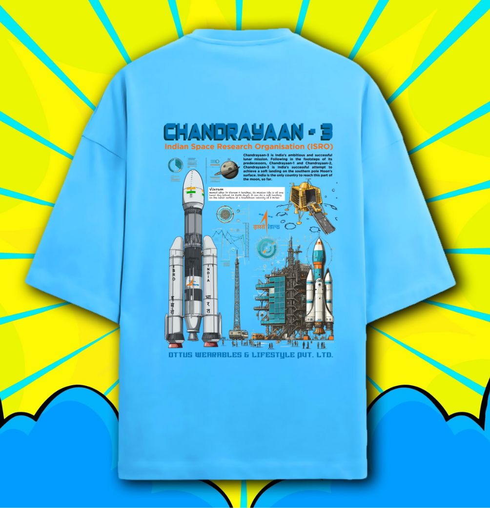 Dappr Chandrayaan Special T-shirt | 100% Cotton, 240 GSM